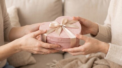 Valentine&rsquo;s Day Gift Exchange Between Couple for Romantic Surprises, Love Campaigns, Relationship Marketing, Holiday Promotions, and Lifestyle Branding
