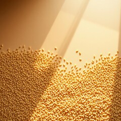 Abstract gradient of sun-kissed grains, subtly shifting tones under diffused light, artfully arranged,  aerial,  abstract