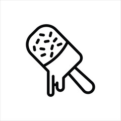 Ice cream cone and ice cream scoop cup symbol. Ice Cream icon. For web design. Vector illustration isolated on white background.