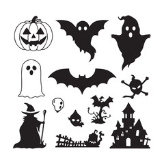halloween vector set