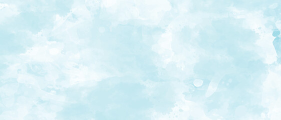 Colorful Gradient Ink Watercolor Splash on Canvas &ndash; Abstract Hand-Drawn Blue Paint Stroke Background