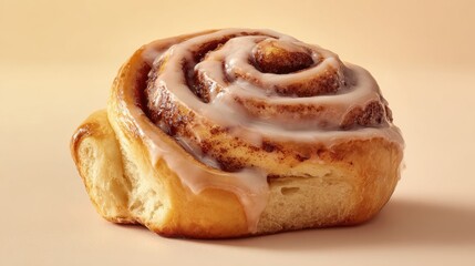 Cinnamon icing sweet roll