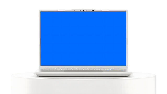 Realistic Responsive Laptop Screen Mockup for Website and UI UX Transparent Background PNG