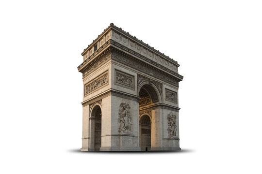 Arc de Triomphe, Paris, France. Top Europe Destination	on Transparent background. PNG