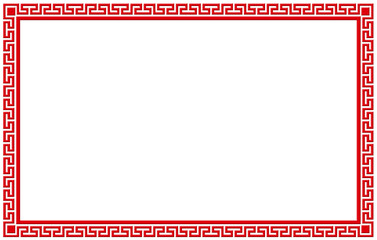 Chinese style pattern image border