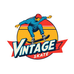 Fototapeta premium Retro Sport Vector Illustration Vintage Style