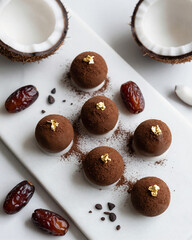 Luxury Vegan Chocolate Truffle Collection with Coconut Cream - Plant-Based Dessert