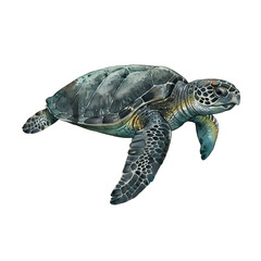 Fototapeta premium sea ​​turtle (a protected species)