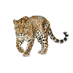 Fototapeta premium Amur leopard (a protected species)