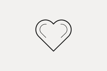 floating heart minimal background element
