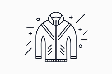 zip front knit cardigan icon