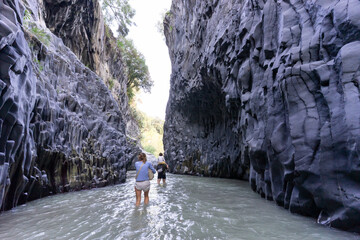 Alcantara Gorges - The canyon of eastern Sicily - Italy