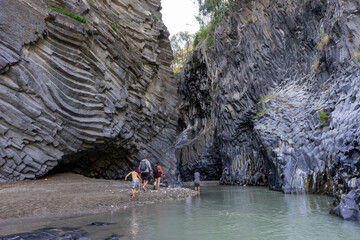 Alcantara Gorges - The canyon of eastern Sicily - Italy