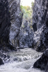 Alcantara Gorges - The canyon of eastern Sicily - Italy