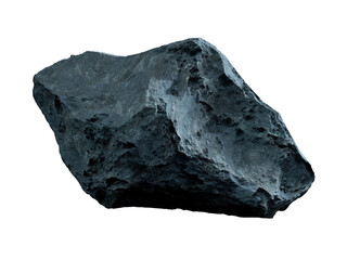 Obraz premium Asteroid isolated on transparent background. Cut out Meteorite 3D rendering