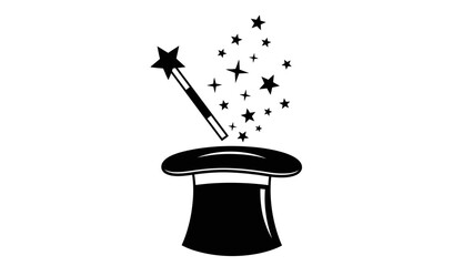 vector illustration of a magic hat © JUTHI