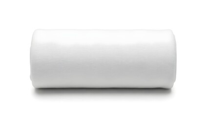 Obraz premium White Cylindrical Object on White Background.