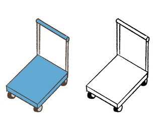 台車のイラスト