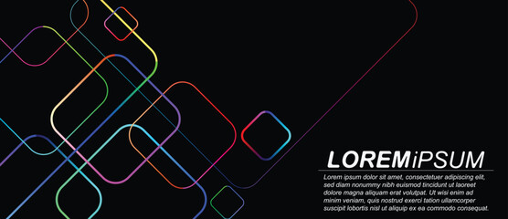 Vibrant multicolored circuit board design on dark background.