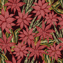 seamless floral motif in vector suitable for fabric, background, wallpaper, covers, etc
