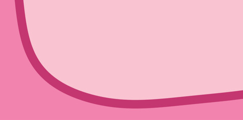 Obraz premium Abstract vector background illustration with a bold deep pink corner curve. Used for product backdrops and artistic minimalist book covers.