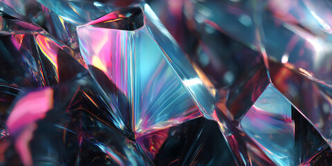 Prismatic Light Reflections Abstract Background