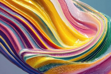 Colorful abstract liquid glass background