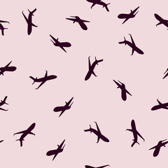 Fototapeta premium Plane Seamless Pattern Design