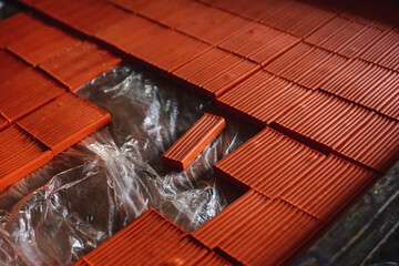 Dark Red Plasticine Drying at Production Facility