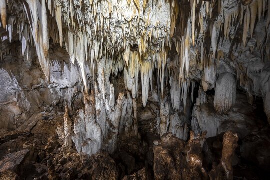 Stalactite cave, Terciopelo Cave, Barra Honda National Park, Costa Rica