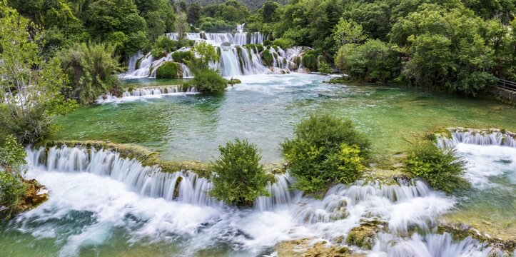 Krka Waterfall, Skradinski Buk, Krka National Park, Dalmatia, Croatia