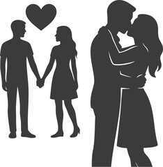 Valentine&rsquo;s Day &ndash; Romantic Couple Silhouette