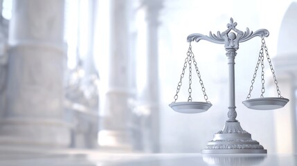 Scales of justice with transparent background