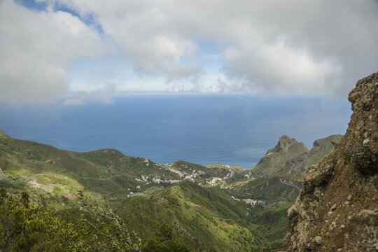 Taganana, Taganana Valley, Barranco de la Iglesia, macizo de anaga (Montanas de Anaga), Las, Tenerife, Canary Islands, Spain