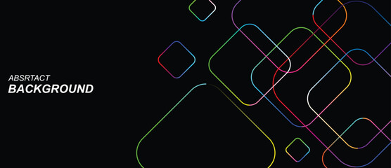 Vibrant multicolored circuit board design on dark background.