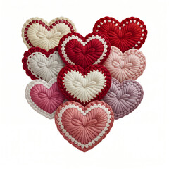 Valentine T-Shirt Design Featuring Stitched Heart Illustration.