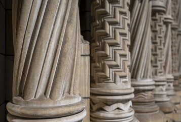 Relegated Columns, Natural History Museum or Natural History Museum, Kensington, London, England, United Kingdom