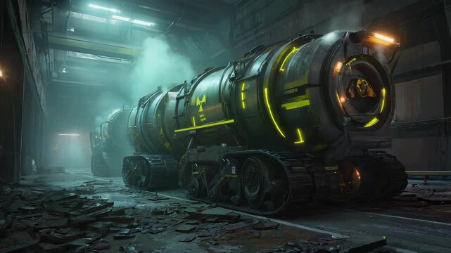 Old steam train pulling into a tunnel belching steam and smoke. High quality photo 