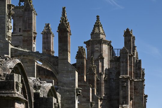Melrose Abbey Ruin, Melrose, Borders District, Scotland, United Kingdom