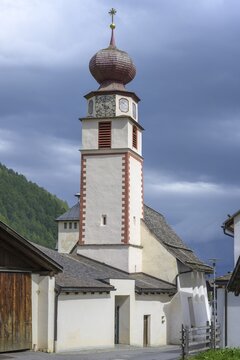 Parish Church of Saint Anthony, Schlinig, Mals, South Tyrol, Italy