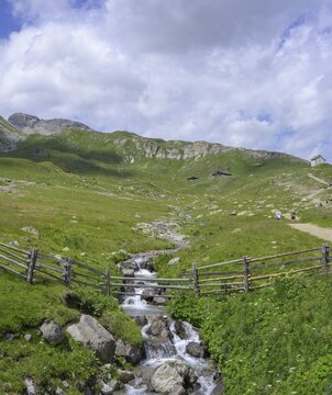 Bach and Sesvenna Hut, Schlinig, Mals, South Tyrol, Italy