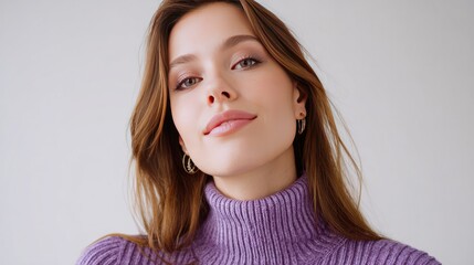 Serene Grace: A young woman exudes quiet confidence, her gentle features and soft gaze conveying a sense of peace and inner beauty, she is captured with natural light and timeless appeal.