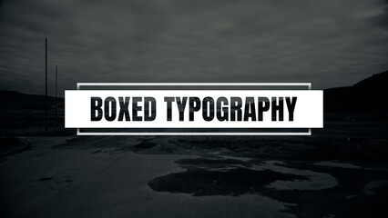 Boxed Typography
