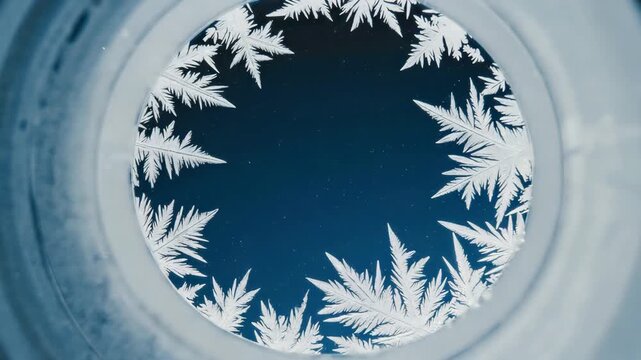 blue christmas tree with snowflakes