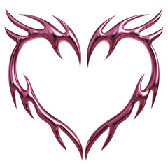 3d render of pink Cybersigilism ornamental gothic sigil patterns with neo tribal lines and cyber aesthetic