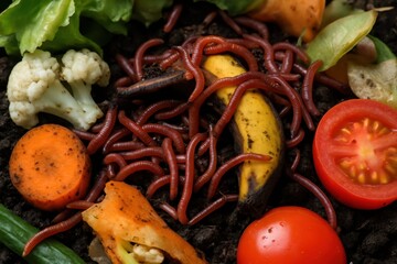 Nature's Recycling: Worms, Vegetables, and Soil Composition for Growth