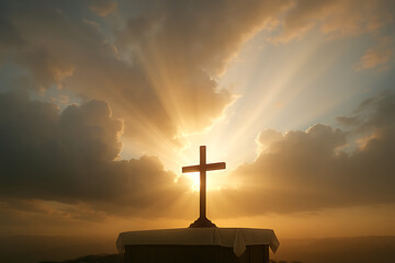 Sky Opening with Radiant Light