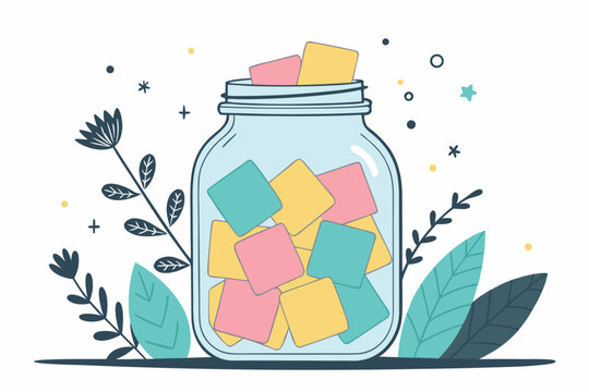 Self Help Gratitude Jar Daily Notes