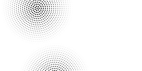 Halftone gradient. Dotted gradient, smooth dots spraying and halftones dot background seamless horizontal geometric pattern vector template set. modern vector ilustration