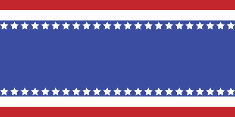 United States flag background. American banner template